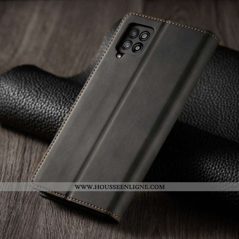 Flip Cover Samsung Galaxy A12 / M12 Effet Cuir FORWENW