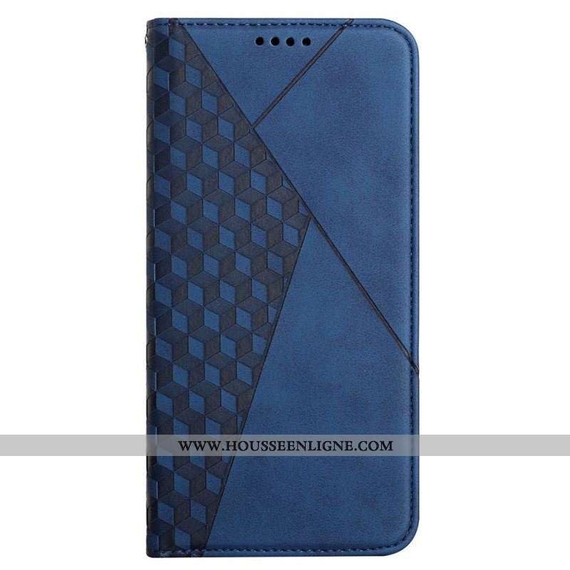 Flip Cover Samsung Galaxy A12 / M12 Effet Cuir Géo