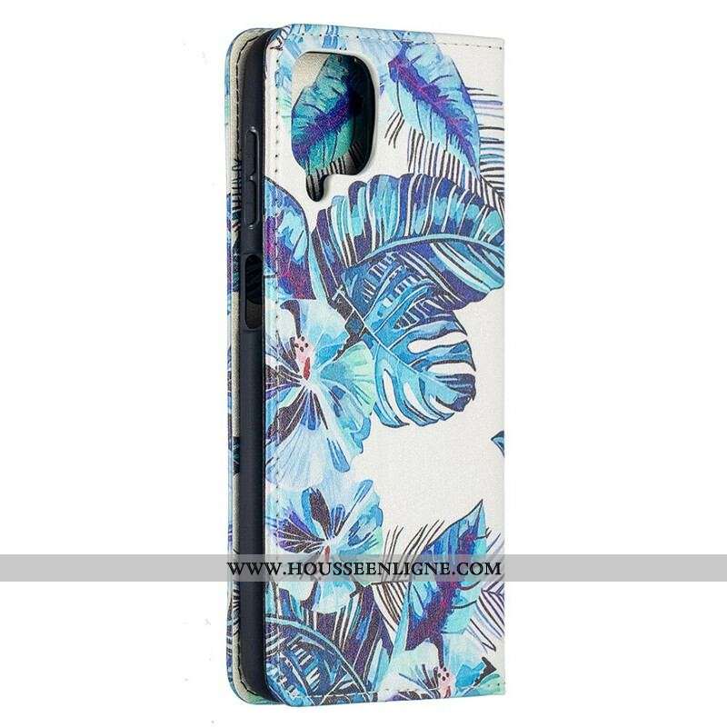 Flip Cover Samsung Galaxy A12 / M12 Feuilles