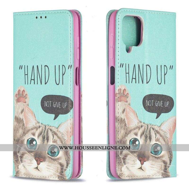 Flip Cover Samsung Galaxy A12 / M12 Hand Up