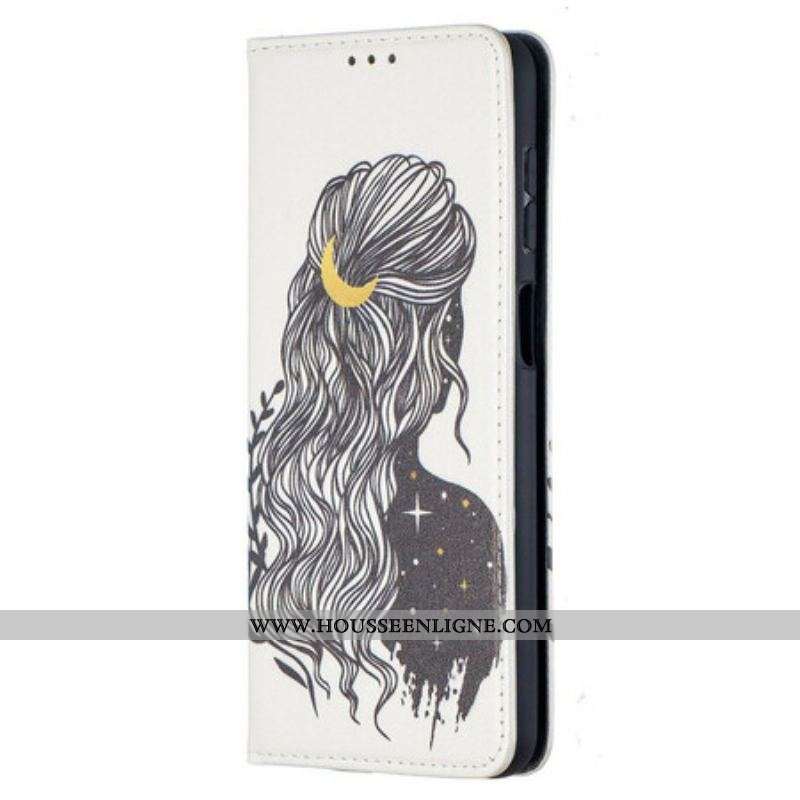 Flip Cover Samsung Galaxy A12 / M12 Jolie Chevelure
