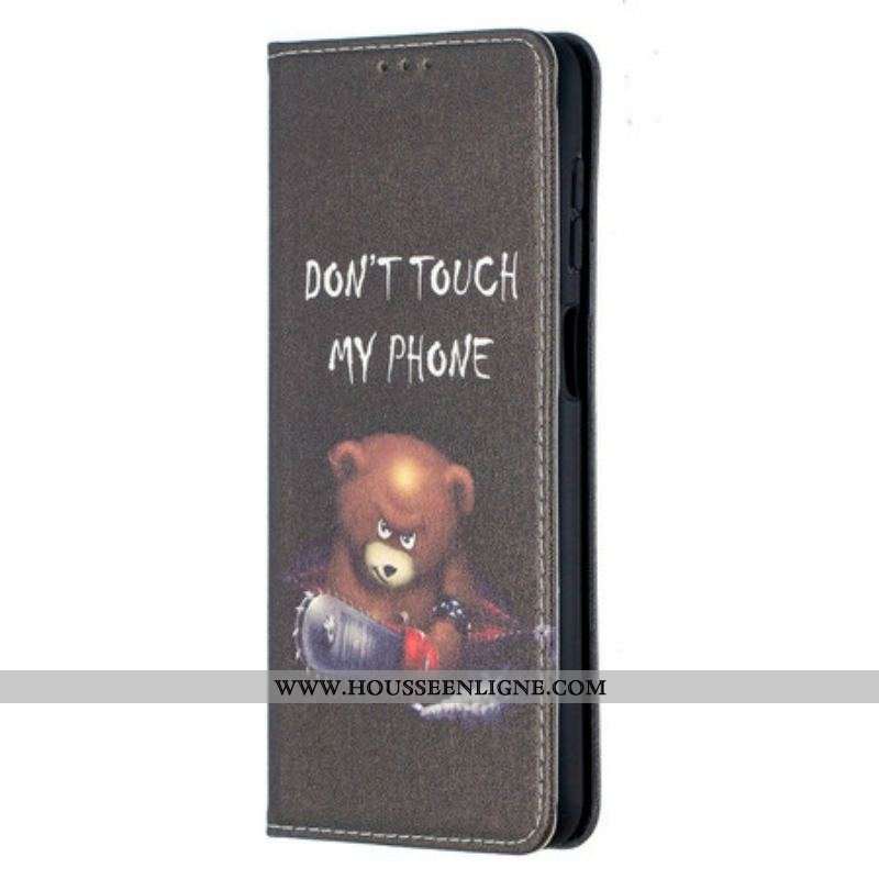 Flip Cover Samsung Galaxy A12 / M12 Ours Dangereux