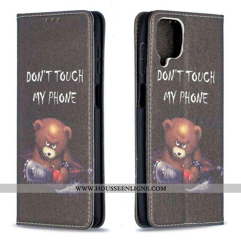 Flip Cover Samsung Galaxy A12 / M12 Ours Dangereux