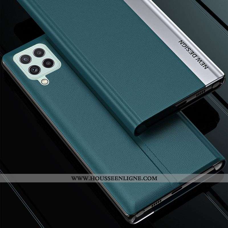 Flip Cover Samsung Galaxy A12 / M12 Simili Cuir