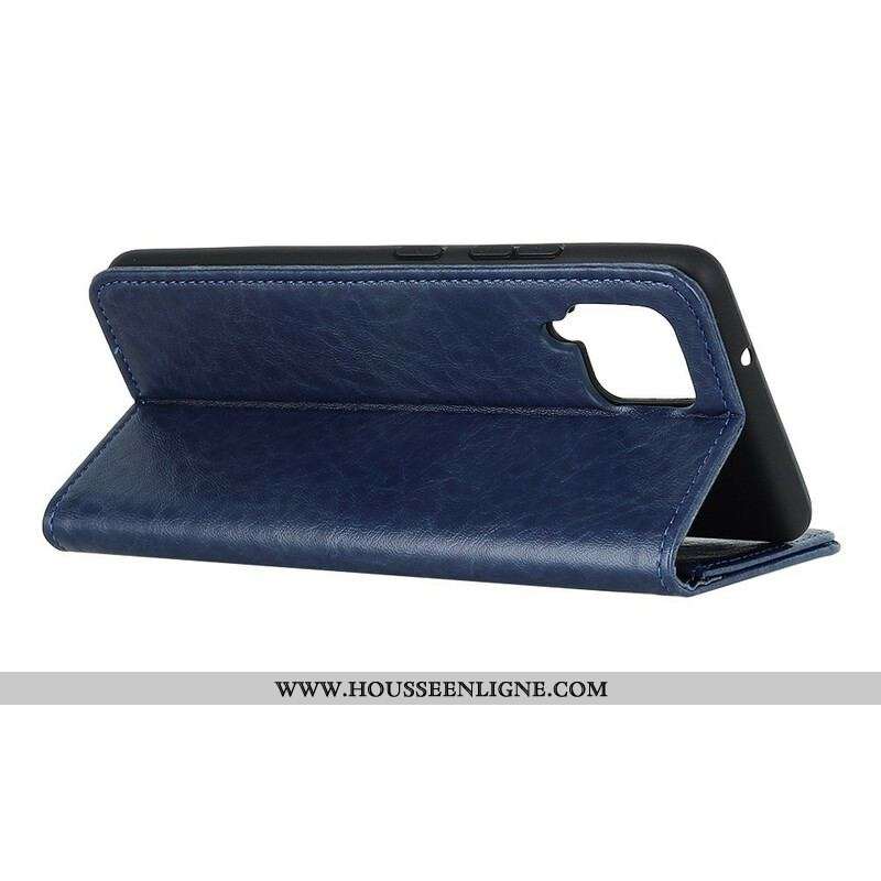 Flip Cover Samsung Galaxy A12 / M12 Style Cuir Fendu