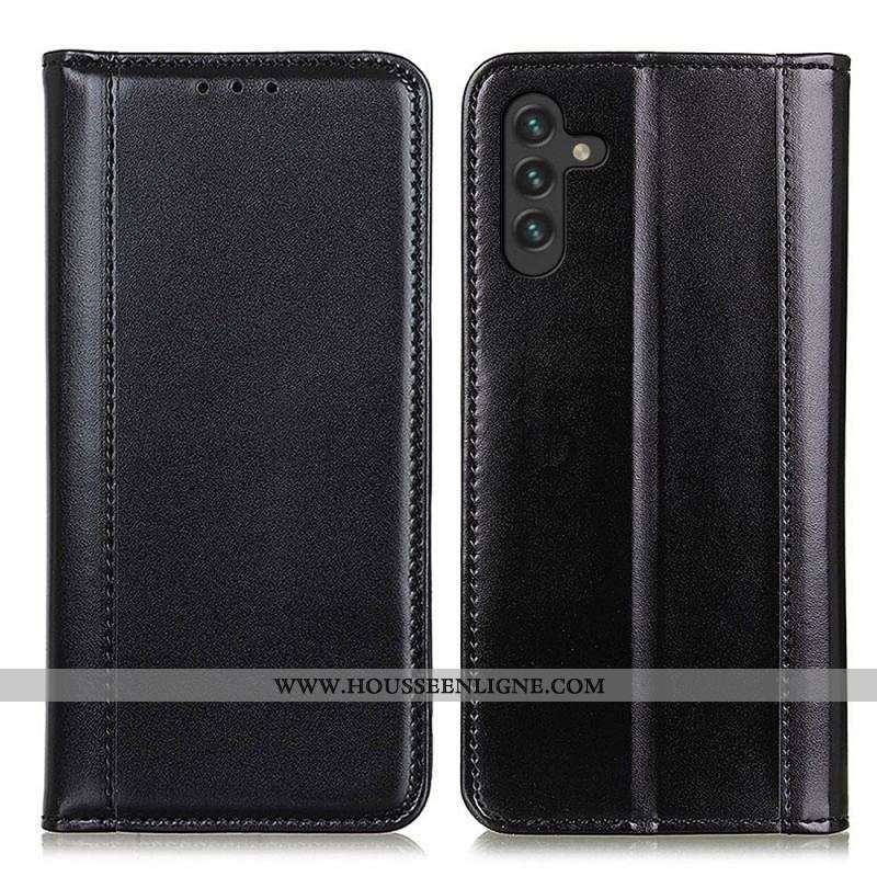 Flip Cover Samsung Galaxy A13 5G / A04s Cuir Fendu Brillant