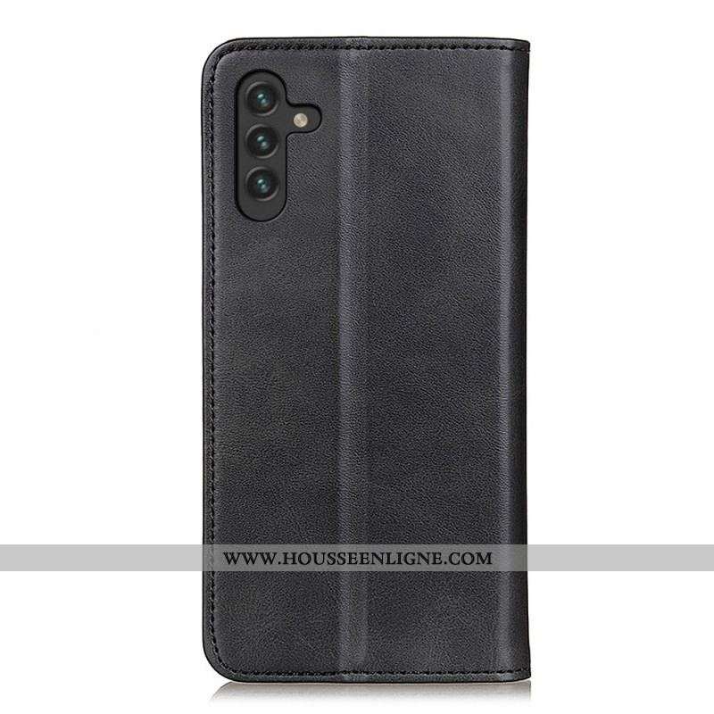 Flip Cover Samsung Galaxy A13 5G / A04s Cuir Fendu