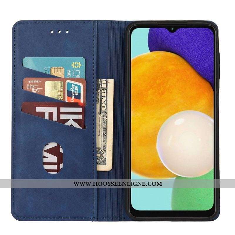 Flip Cover Samsung Galaxy A13 5G / A04s Effet Cuir Business Bicolore