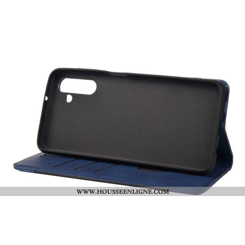 Flip Cover Samsung Galaxy A13 5G / A04s Effet Cuir Business Bicolore