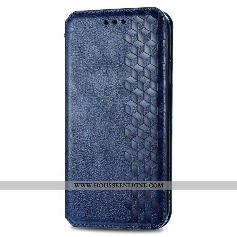 Flip Cover Samsung Galaxy A13 5G / A04s Effet Cuir Texture Diamant