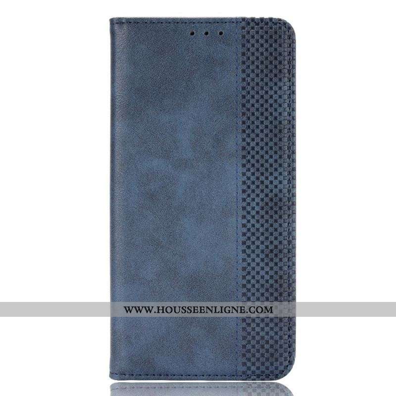 Flip Cover Samsung Galaxy A13 5G / A04s Effet Cuir Vintage Stylisé
