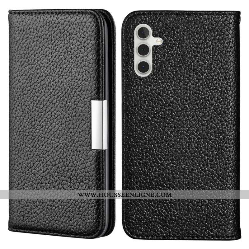 Flip Cover Samsung Galaxy A13 5G / A04s Simili Cuir Litchi Ultra Chic