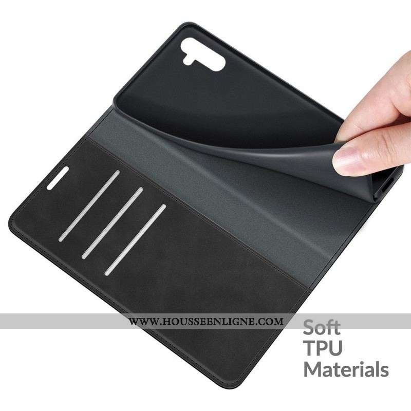 Flip Cover Samsung Galaxy A13 5G / A04s Style Cuir Design