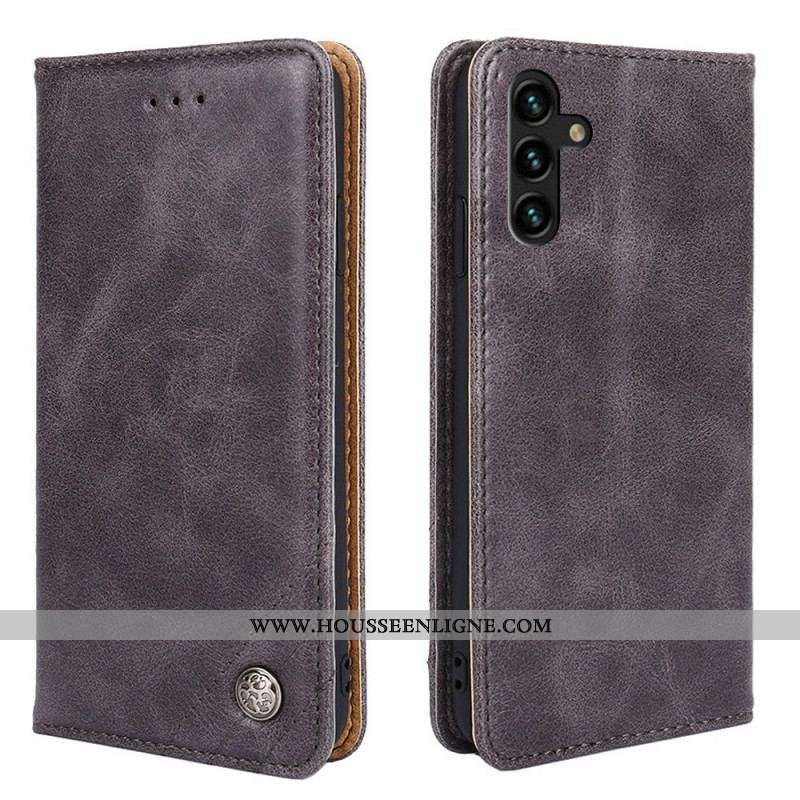 Flip Cover Samsung Galaxy A13 5G / A04s Style Cuir Rivet