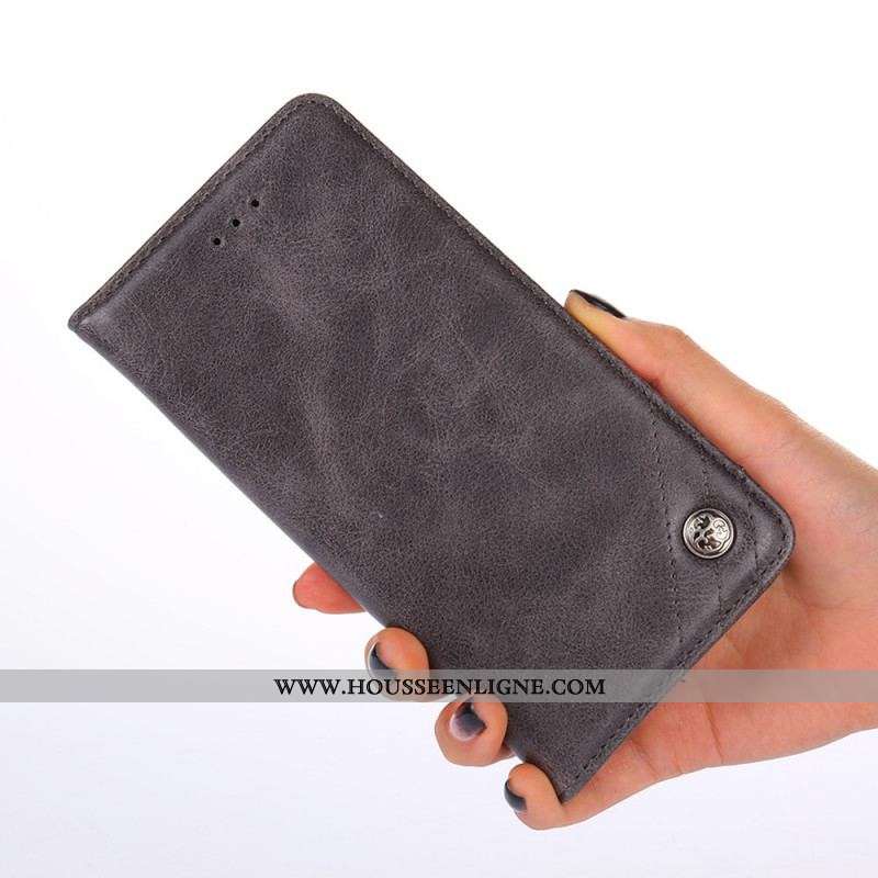 Flip Cover Samsung Galaxy A13 5G / A04s Style Cuir Rivet