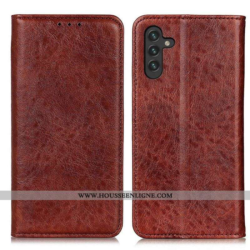 Flip Cover Samsung Galaxy A13 5G / A04s Texture Cuir