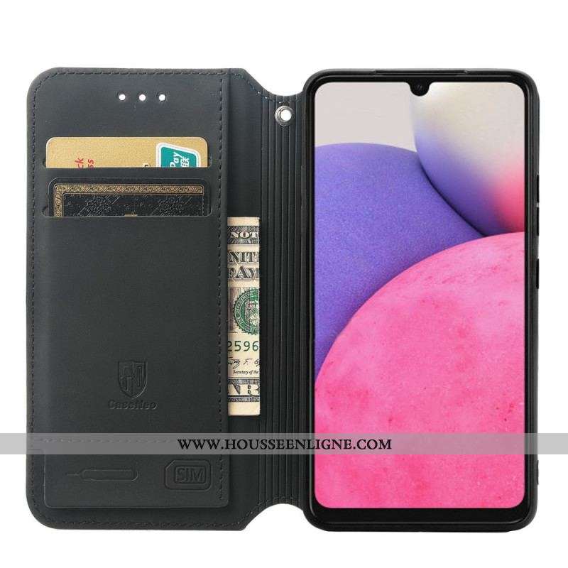 Flip Cover Samsung Galaxy A13 Design RFID Caseneo