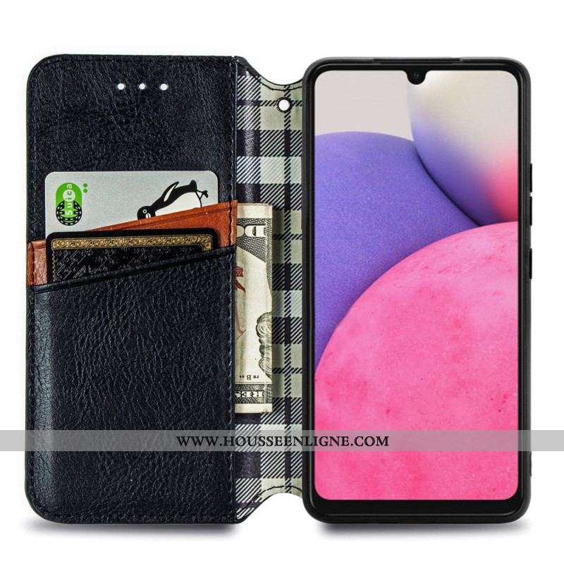 Flip Cover Samsung Galaxy A13 Effet Cuir Motif 3D