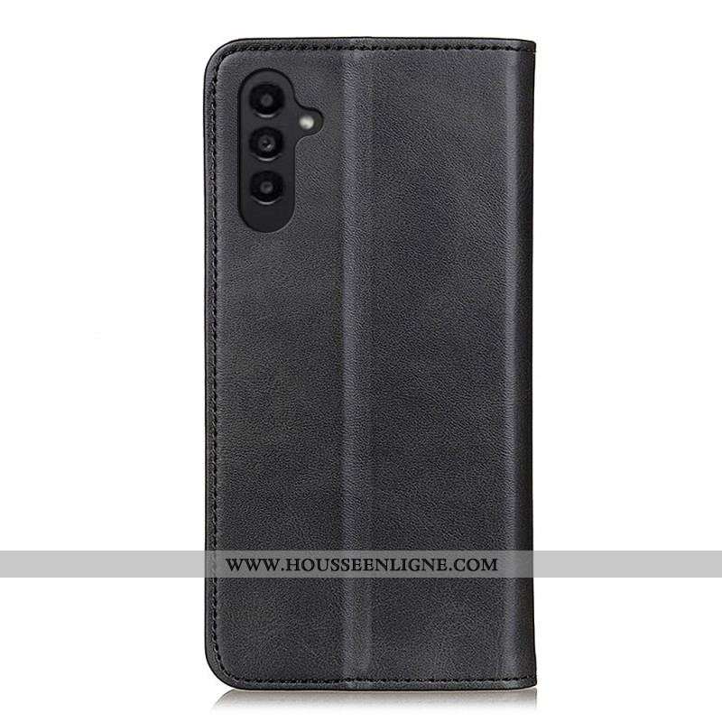 Flip Cover Samsung Galaxy A14 5G / A14 Cuir Fendu