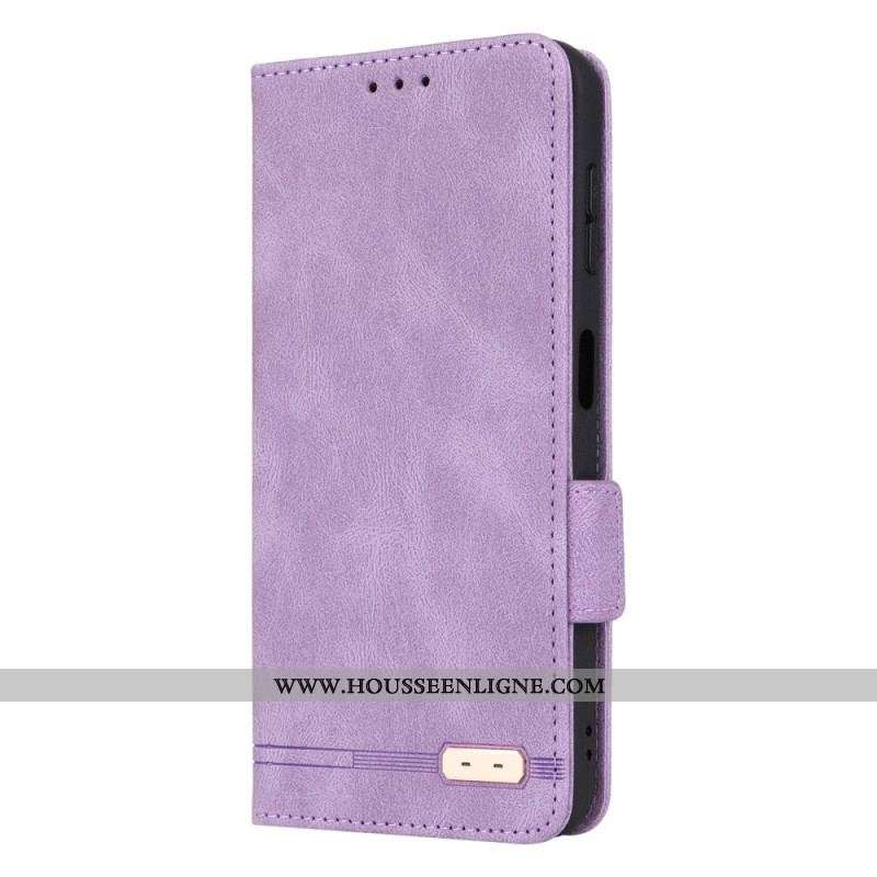 Flip Cover Samsung Galaxy A14 5G / A14 Texture Cuir