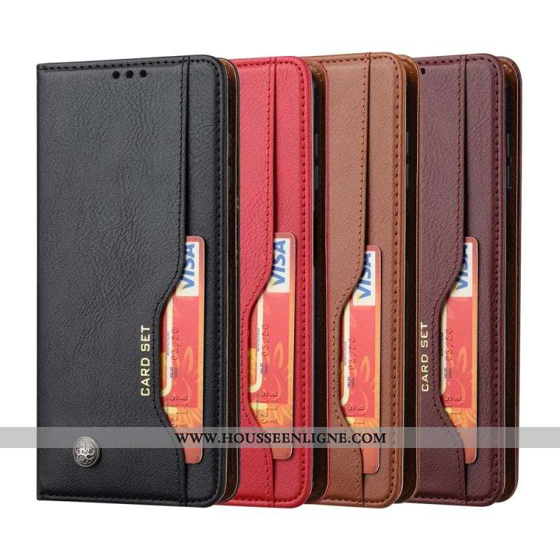Flip Cover Samsung Galaxy A14 5G Simili Cuir Porte-Cartes