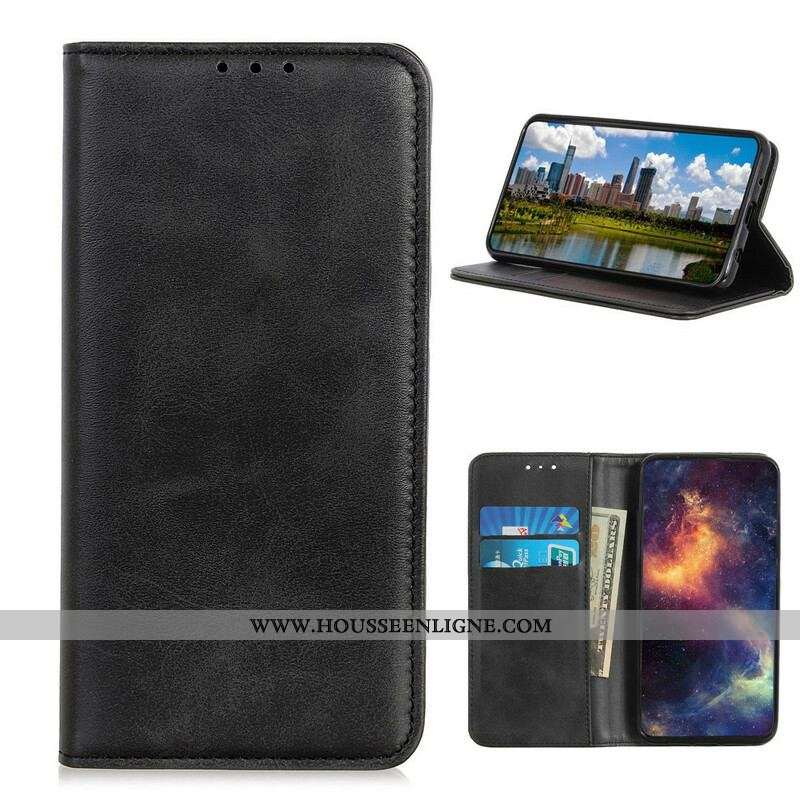 Flip Cover Samsung Galaxy A42 5G Cuir Fendu