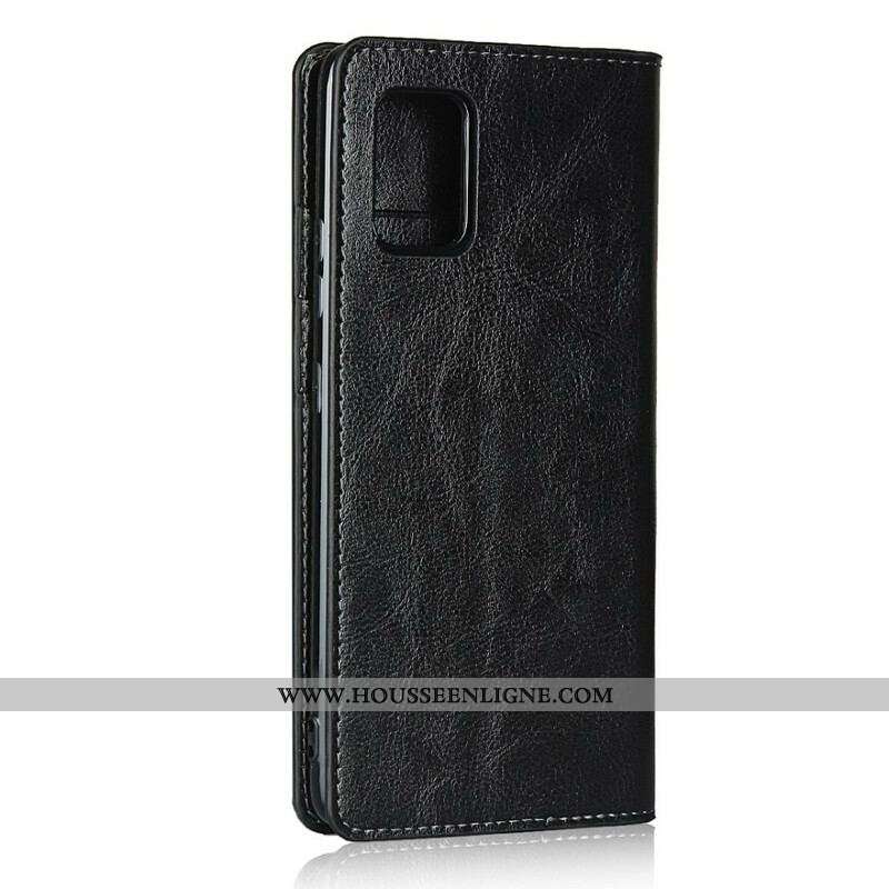 Flip Cover Samsung Galaxy A51 5G Cuir Véritable