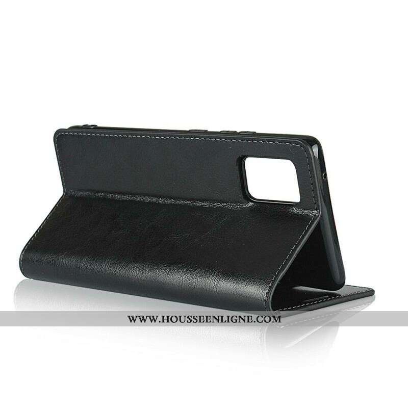 Flip Cover Samsung Galaxy A51 5G Cuir Véritable