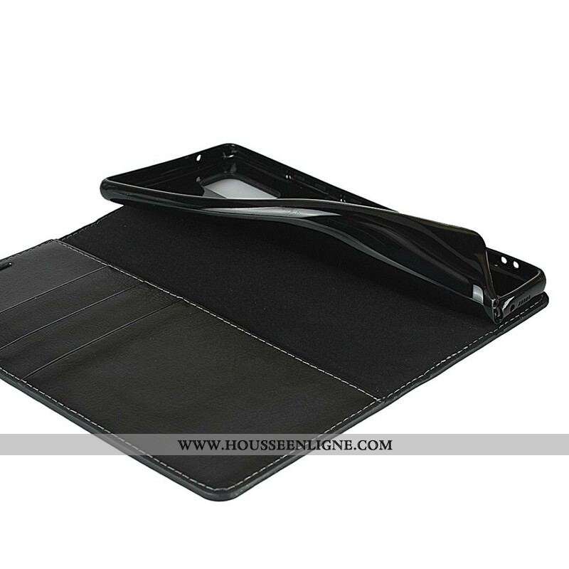 Flip Cover Samsung Galaxy A51 5G Cuir Véritable