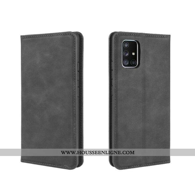 Flip Cover Samsung Galaxy A51 5G Effet Cuir Douceur