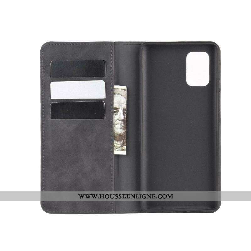 Flip Cover Samsung Galaxy A51 5G Effet Cuir Douceur