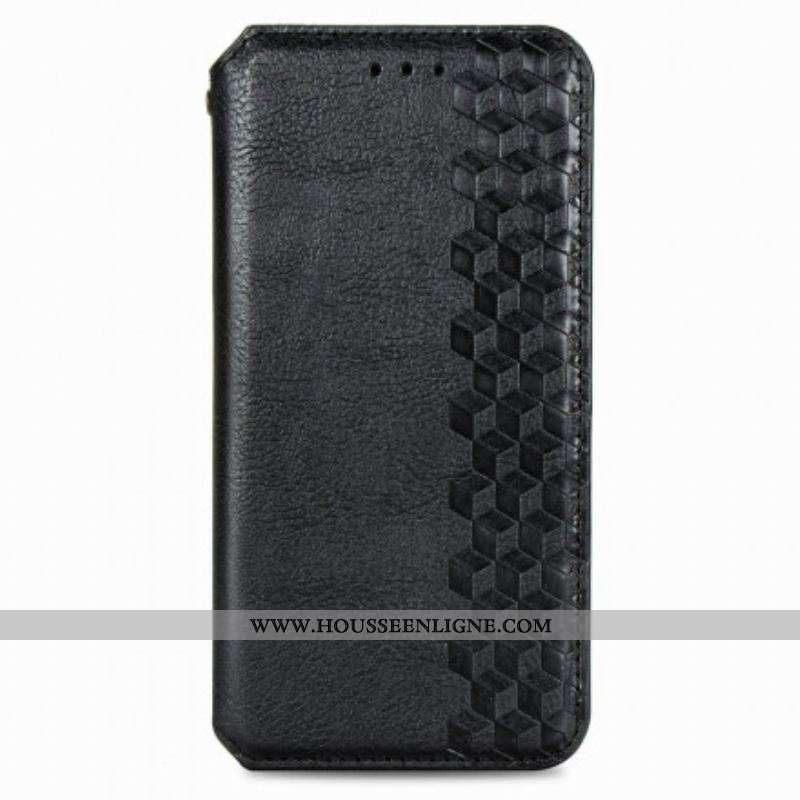 Flip Cover Samsung Galaxy A51 5G Effet Cuir Texture Diamant