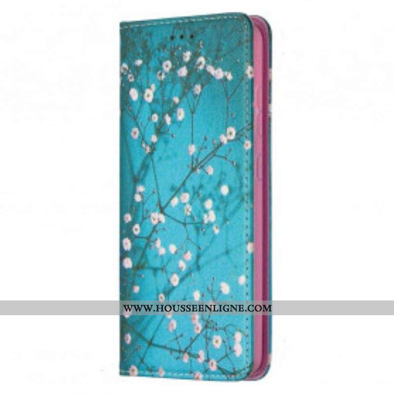 Flip Cover Samsung Galaxy A52 4G / A52 5G / A52s 5G Branches Fleuries