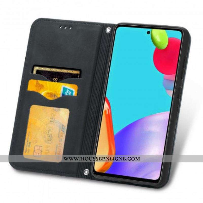 Flip Cover Samsung Galaxy A52 4G / A52 5G / A52s 5G Effet Cuir Chic