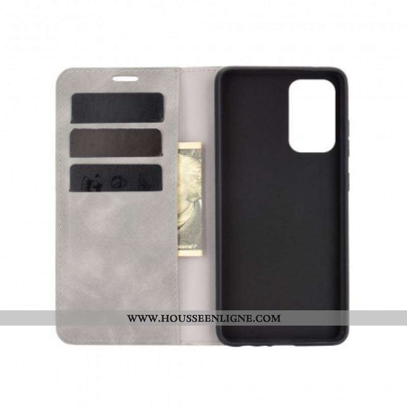 Flip Cover Samsung Galaxy A52 4G / A52 5G / A52s 5G Effet Cuir Douceur