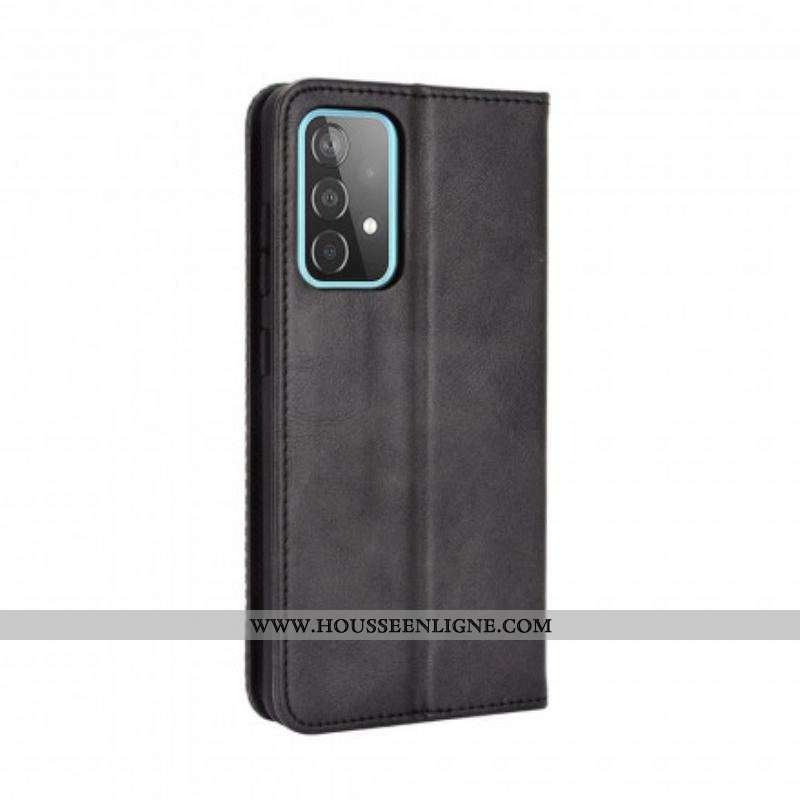 Flip Cover Samsung Galaxy A52 4G / A52 5G / A52s 5G Effet Cuir Vintage Stylisé