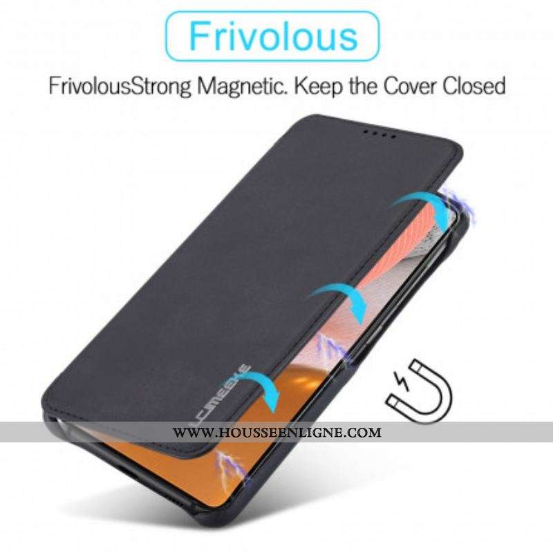 Flip Cover Samsung Galaxy A52 4G / A52 5G / A52s 5G LC.IMEEKE Effet Cuir