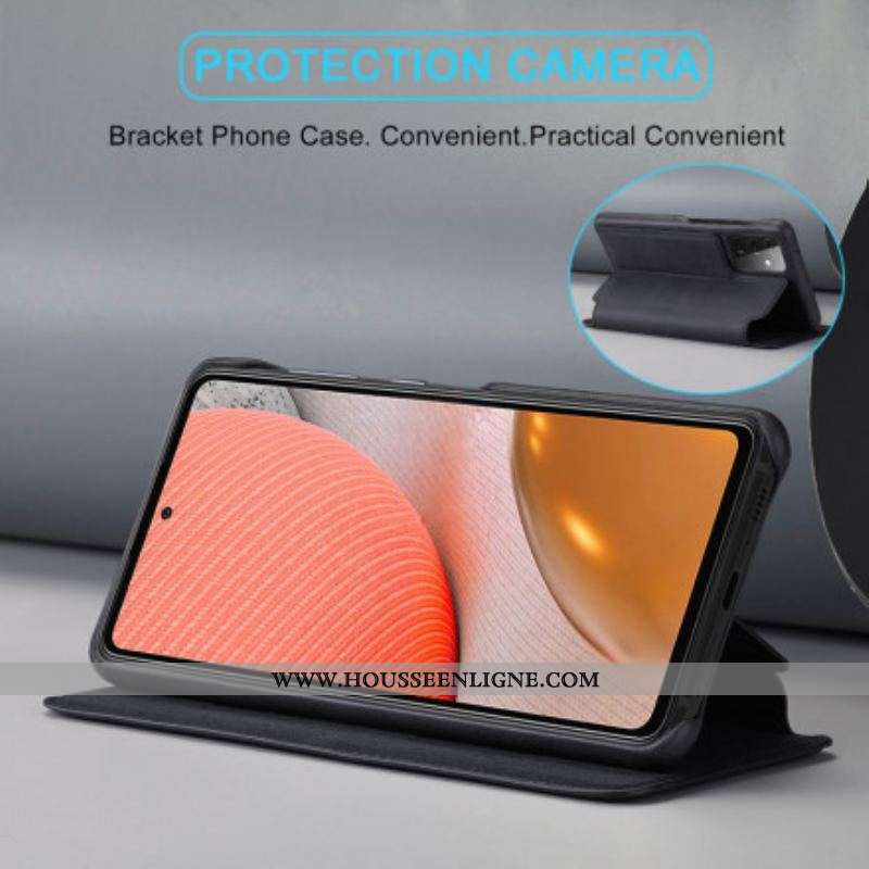 Flip Cover Samsung Galaxy A52 4G / A52 5G / A52s 5G LC.IMEEKE Effet Cuir
