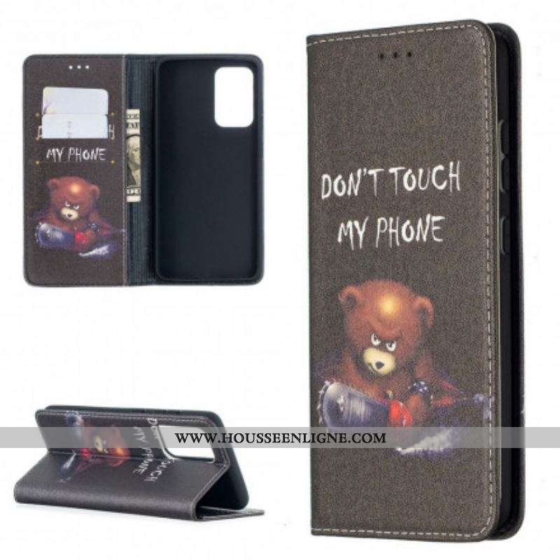 Flip Cover Samsung Galaxy A52 4G / A52 5G / A52s 5G Ours Dangereux