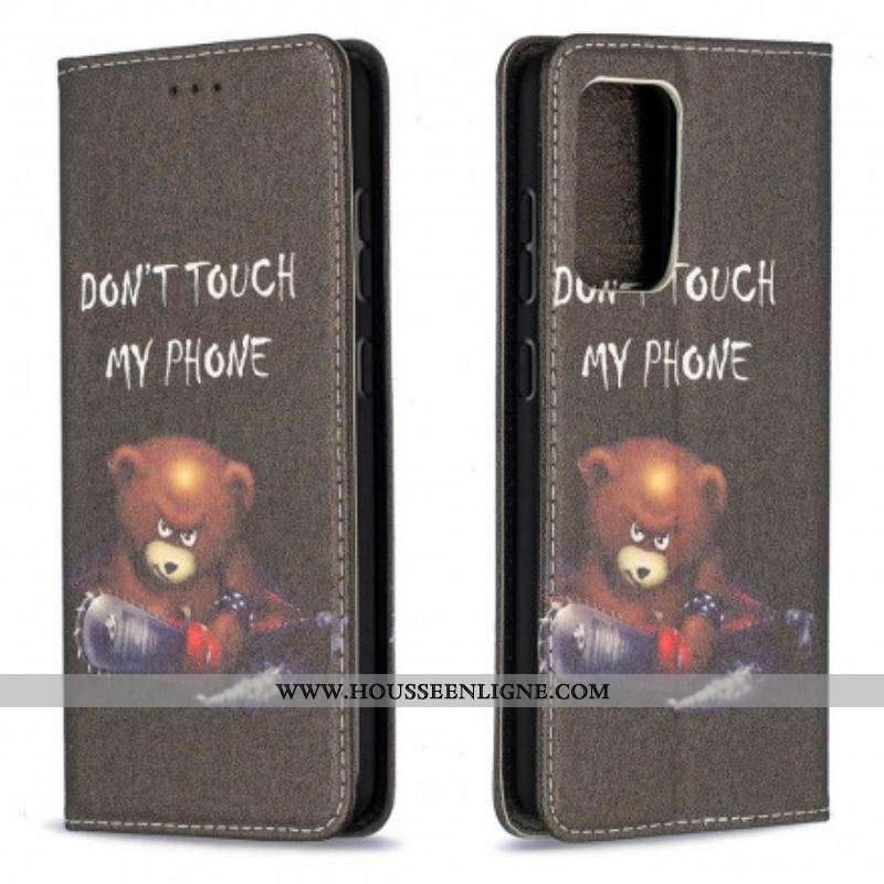 Flip Cover Samsung Galaxy A52 4G / A52 5G / A52s 5G Ours Dangereux