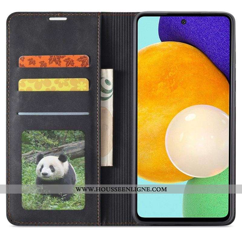 Flip Cover Samsung Galaxy A53 5G Effet Cuir FORWENW