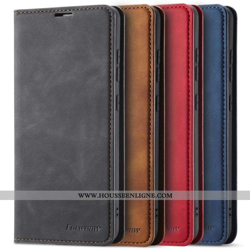 Flip Cover Samsung Galaxy A53 5G Effet Cuir FORWENW