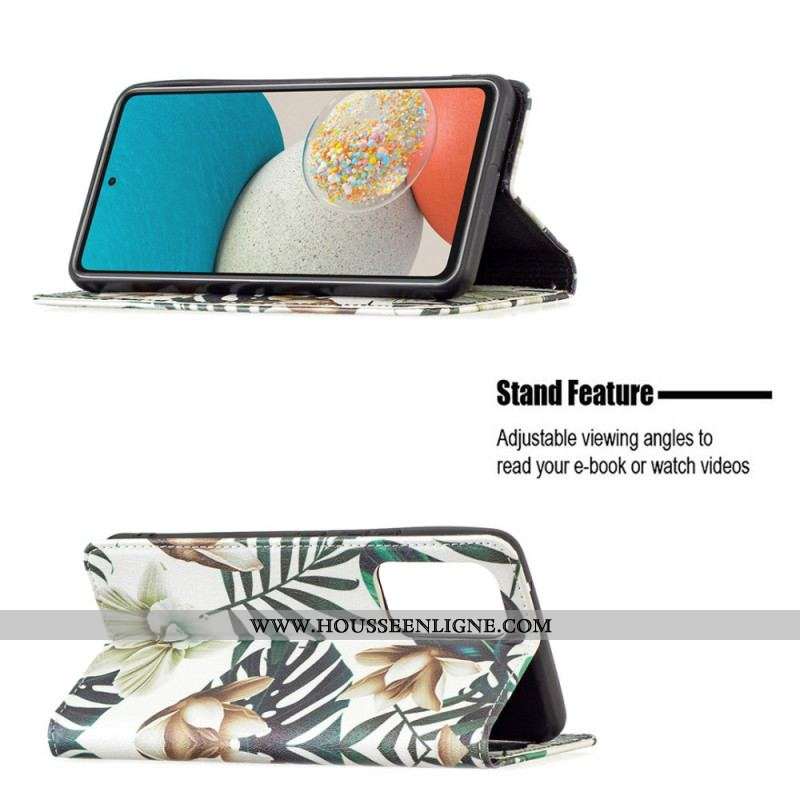 Flip Cover Samsung Galaxy A53 5G Feuilles