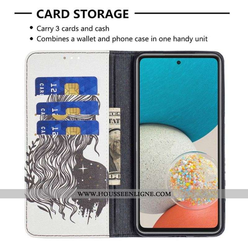 Flip Cover Samsung Galaxy A53 5G Jolie Chevelure