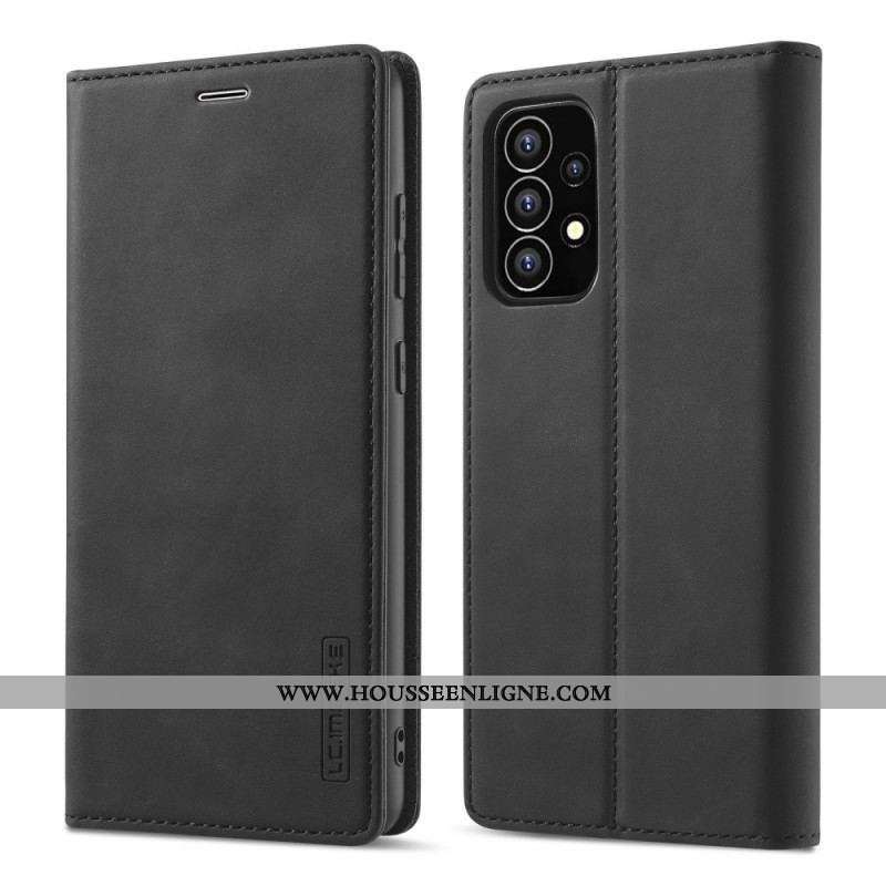 Flip Cover Samsung Galaxy A53 5G LC.IMEEKE Effet Cuir