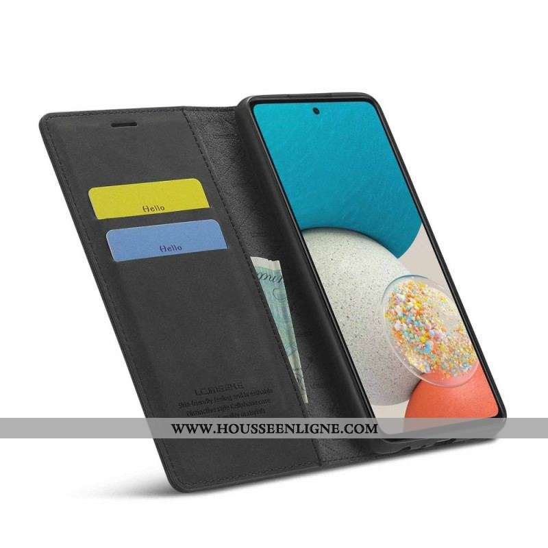 Flip Cover Samsung Galaxy A53 5G LC.IMEEKE Effet Cuir
