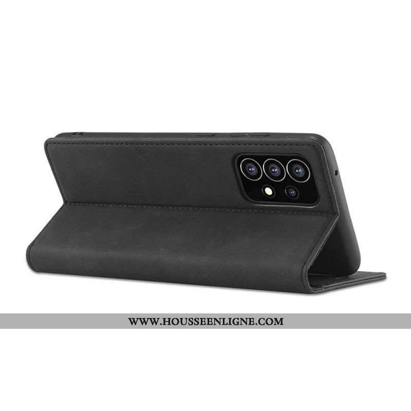Flip Cover Samsung Galaxy A53 5G LC.IMEEKE Effet Cuir