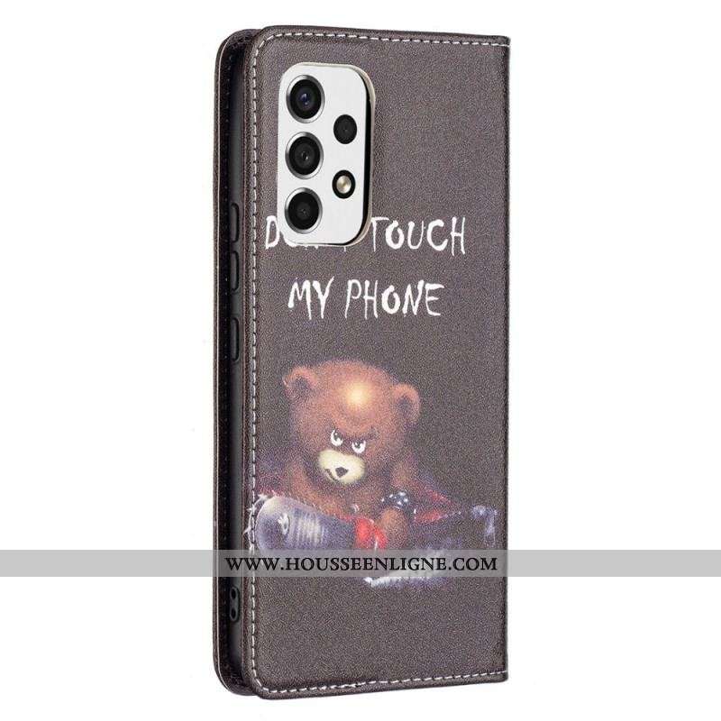 Flip Cover Samsung Galaxy A53 5G Ours Dangereux