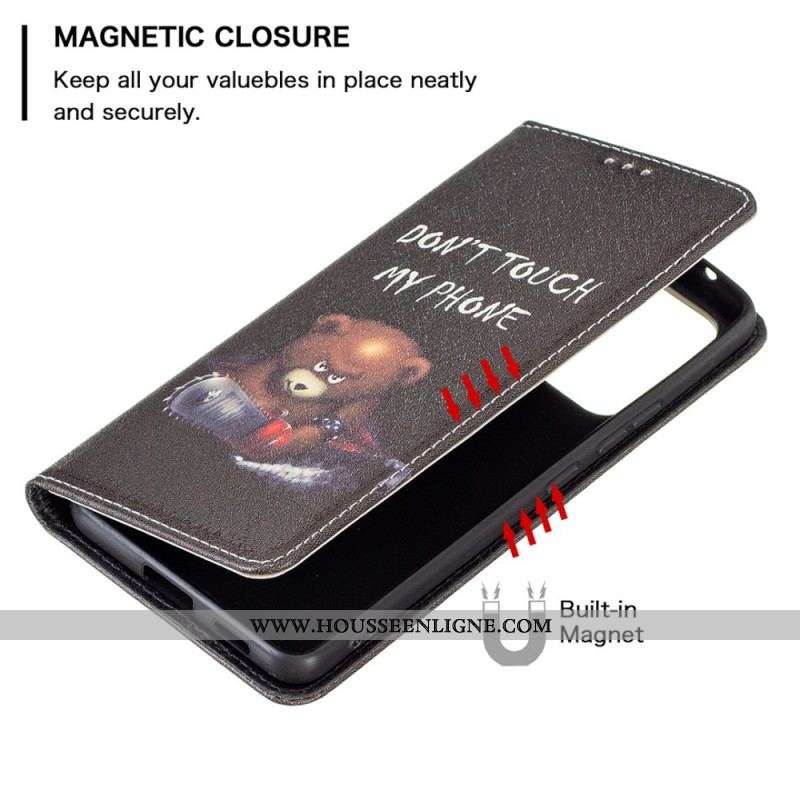 Flip Cover Samsung Galaxy A53 5G Ours Dangereux