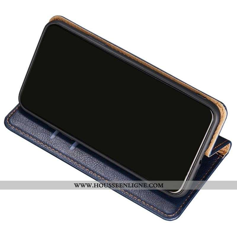 Flip Cover Samsung Galaxy A53 5G Simili Cuir Coutures